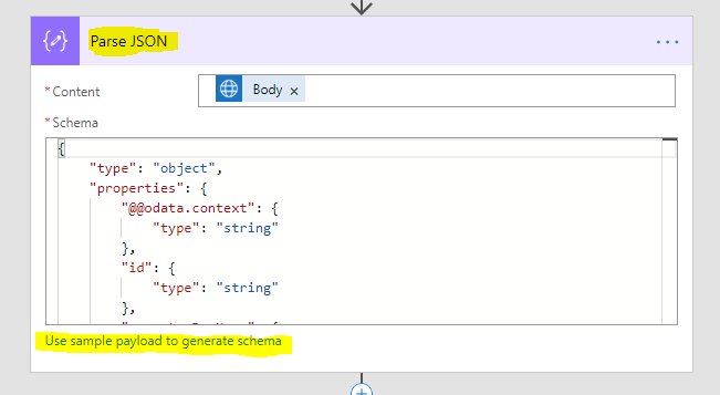 Image of MsFlow parse json