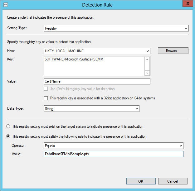 Use a registry key to identify devices enrolled in SEMM