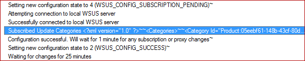 WCM.log settings
