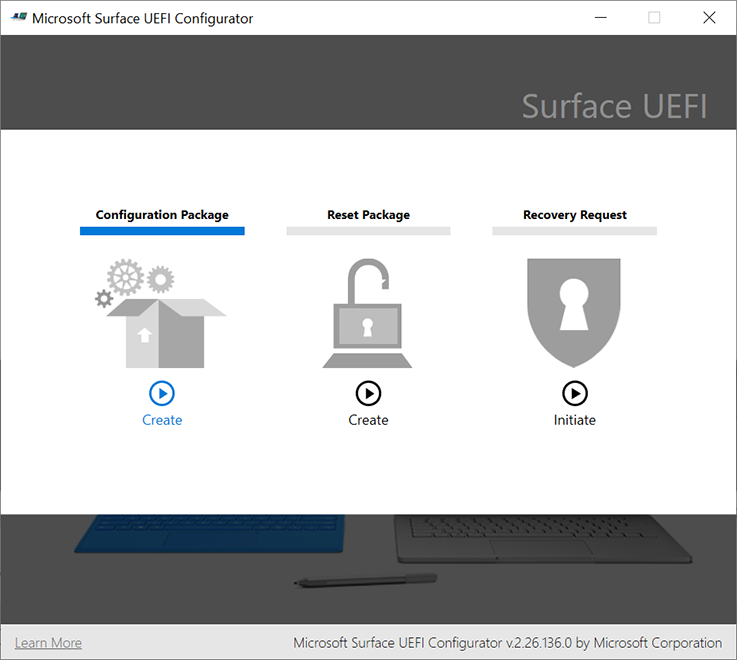 Microsoft Surface UEFI Configurator