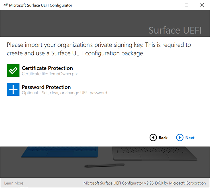 Secure a SEMM configuration package with a certificate