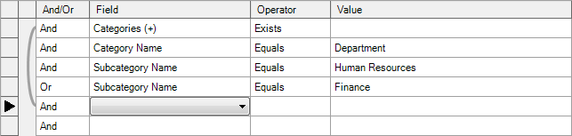 act filter example category