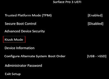 Screenshot of Advanced options