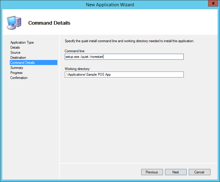 Provide the command to install your application