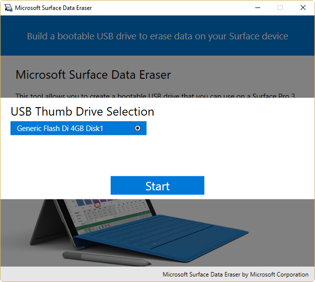USB thumb drive selection