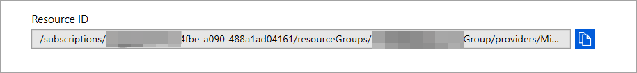 Image of event hub resource Id