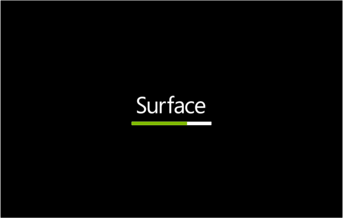 System Embedded Controller firmware with green progress bar