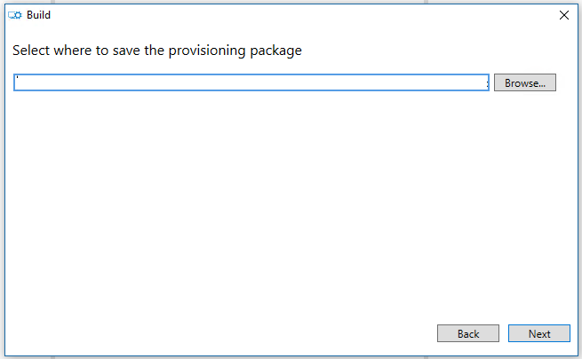 specify file location