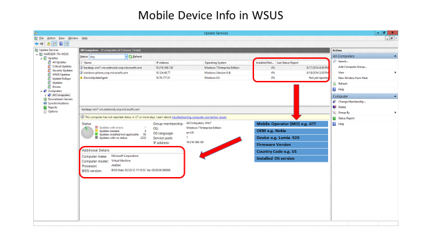 mdm device update management screenshot