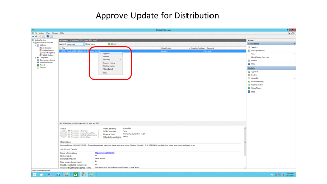 mdm device update management screenshot