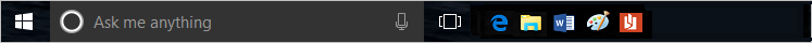 taskbar for US and UK locale