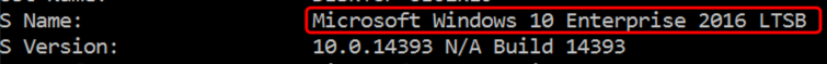 screenshot of system information display text
