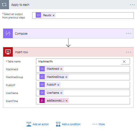 Image of insert into DB