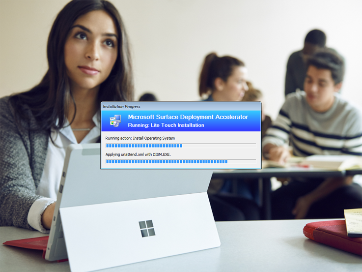 Installation progress window