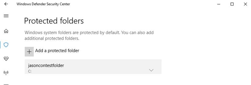 Screenshot of the Virus and threat protection settings button