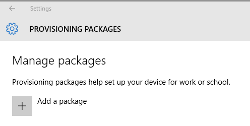 add a package option