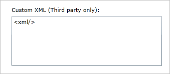 Custom XML