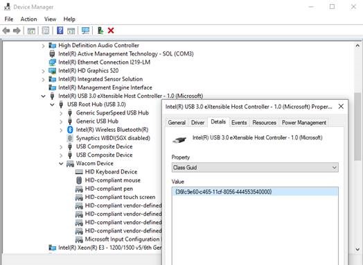 Device host controller