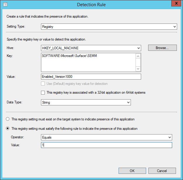 Use a registry key to identify devices enrolled in SEMM