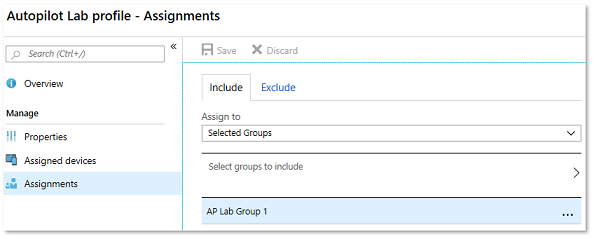 Include group