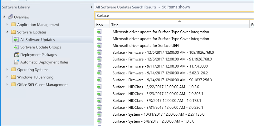All Software Updates Search Results