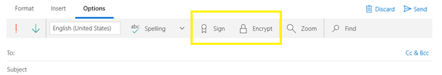 sign or encrypt message