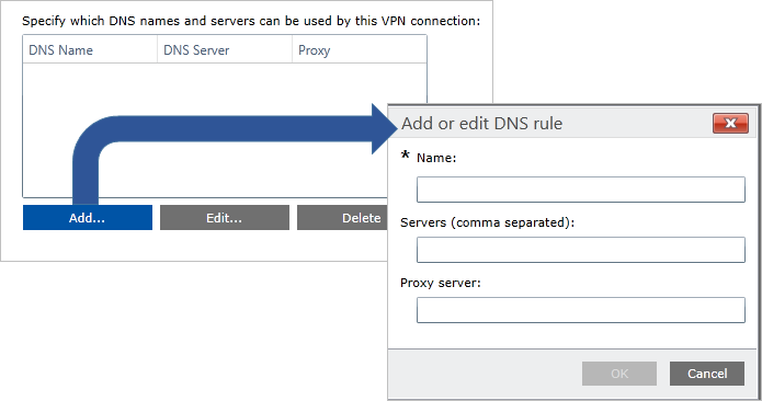 Add DNS rule