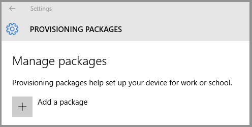 add a package option