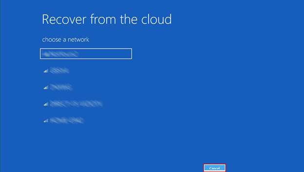 Screenshot of Wired network isn't found