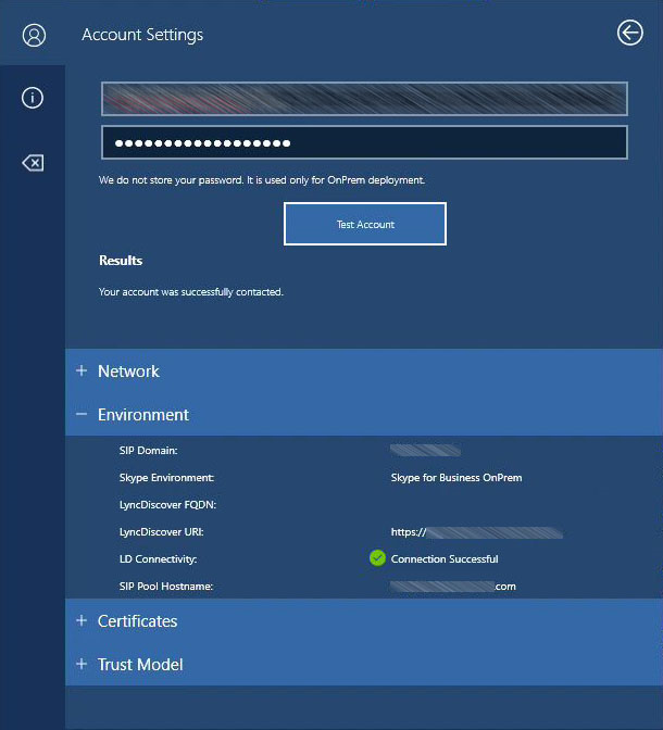 Screenshot of Environment