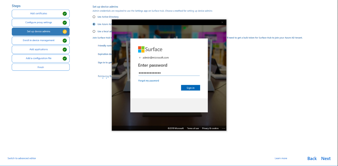 Set up device admins