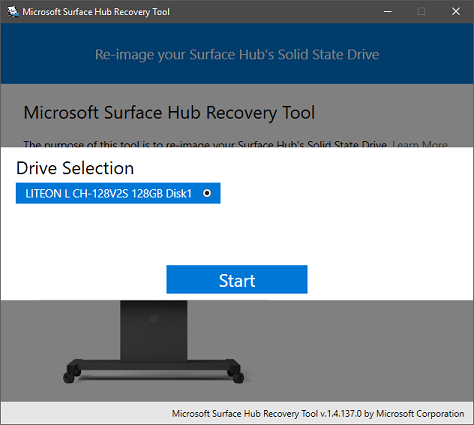 Start re-imaging the SSD