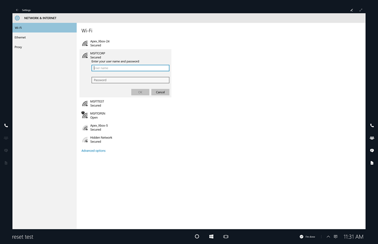 Image showing security key and password prompts for connecting to secured Wi-Fi.