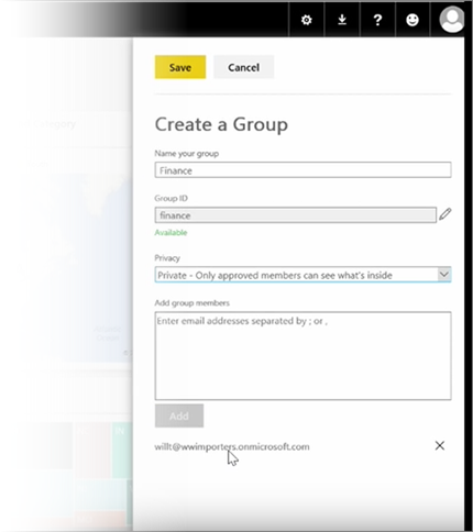 Share and collaborate in Power BI