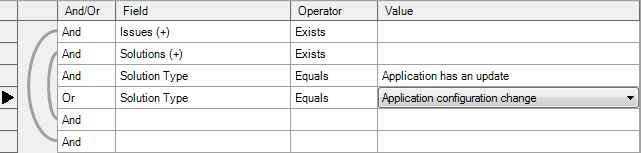 act filter example for specific solutions