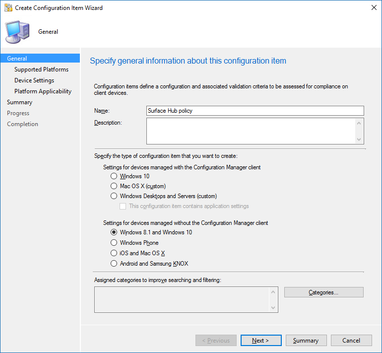 example of UI