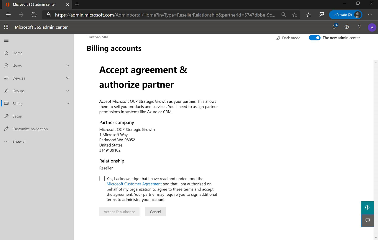 Global admin
