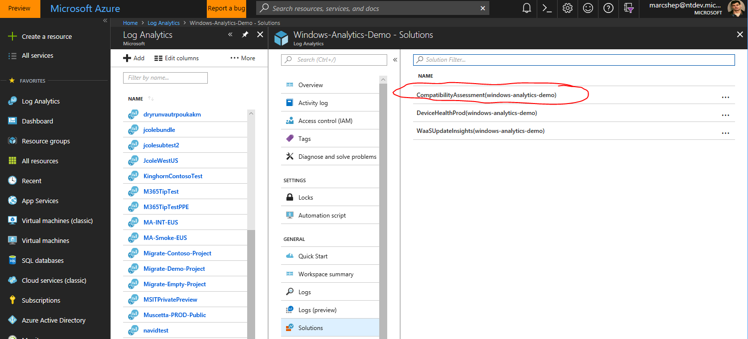 Select WA solution to adjust settings