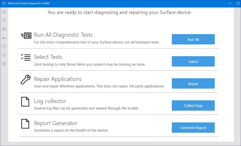Select from SDT options