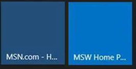 tile for MSN and for a SharePoint site with no logos
