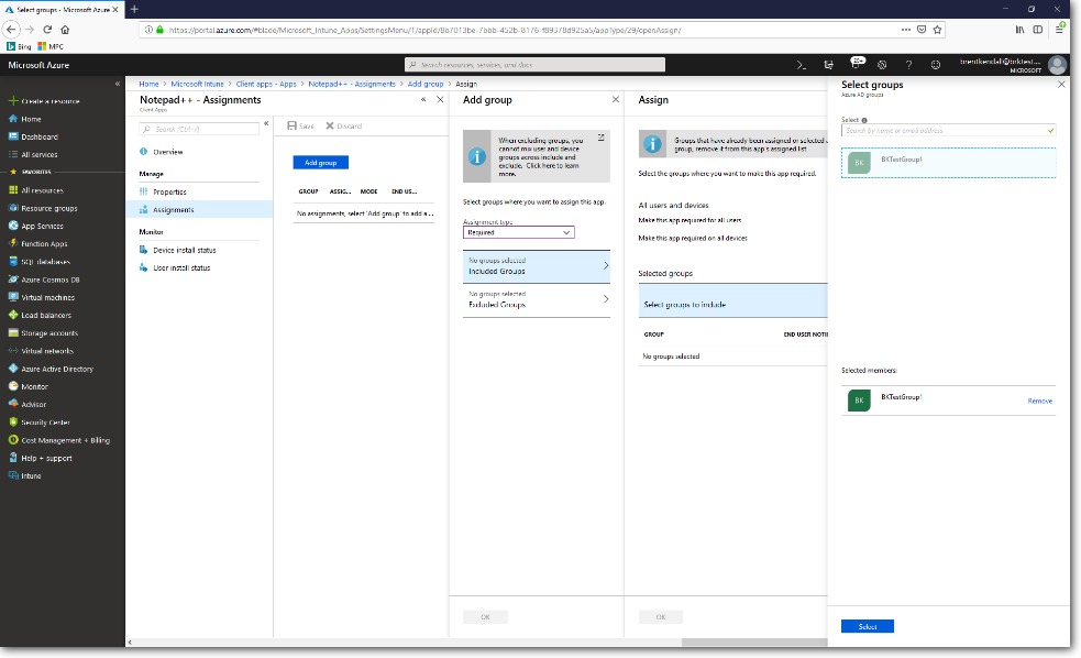 Assign app step 2