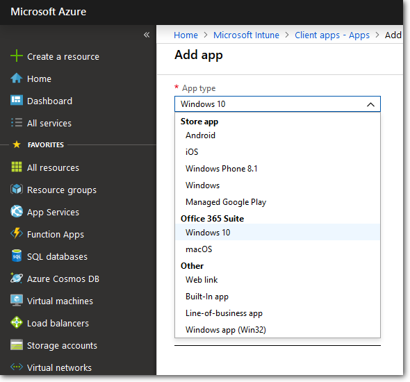 Create app step 2