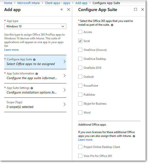 Create app step 3