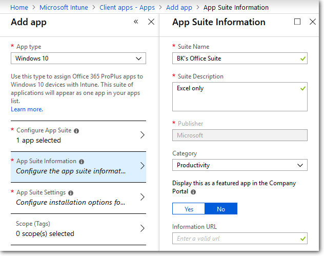 Create app step 4