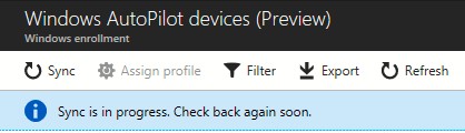 Microsoft Intune sync Windows devices