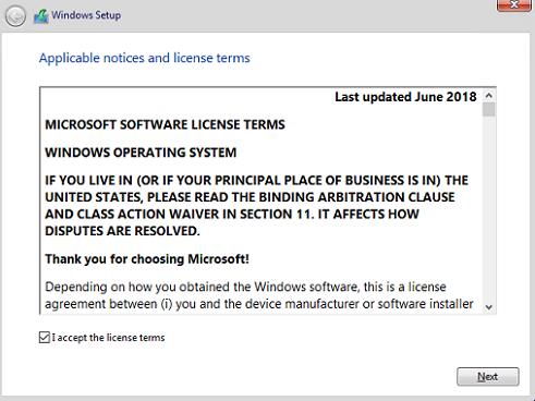 Windows setup example 3