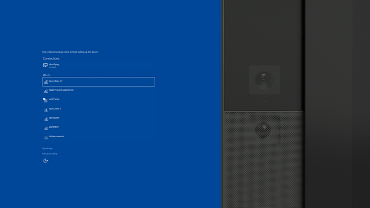 Image showing network proxy page.