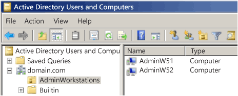 Active Directory local accounts
