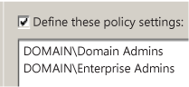 Active Directory local accounts