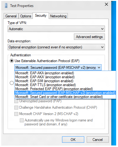 vpnv2 eap configuration